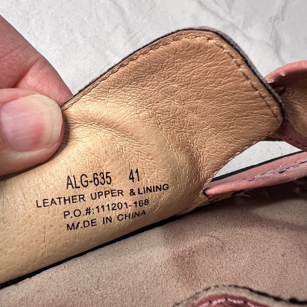 Alegria Dusty Rose Breeze ALG-635 Clogs Womens 10.5 Leather Floral Laser Cut - Picture 5 of 7
